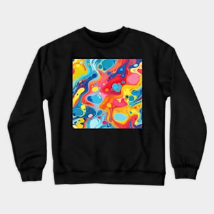 Abstract oil and water mix background Crewneck Sweatshirt